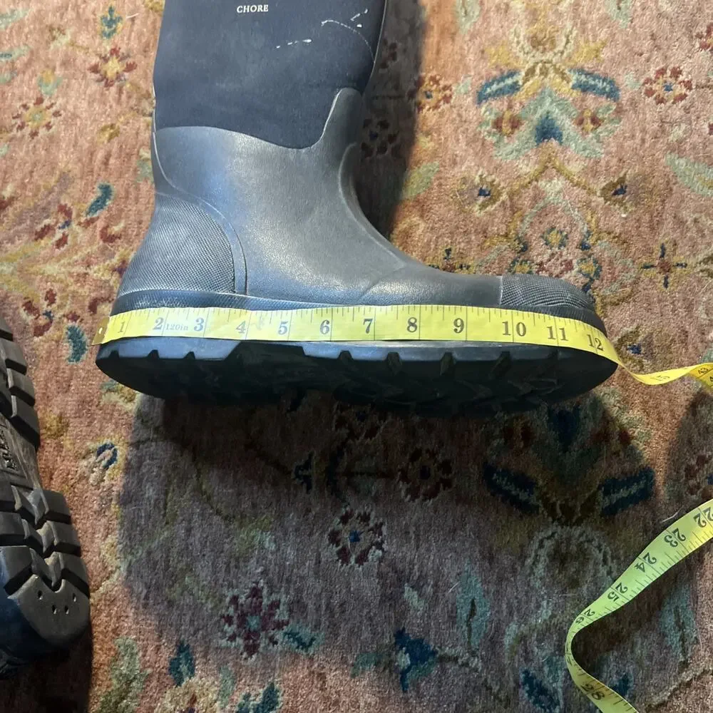 Muck Boot Chore Classic Men’s 11 Women’s 12 Black Waterproof Work Farm Boots